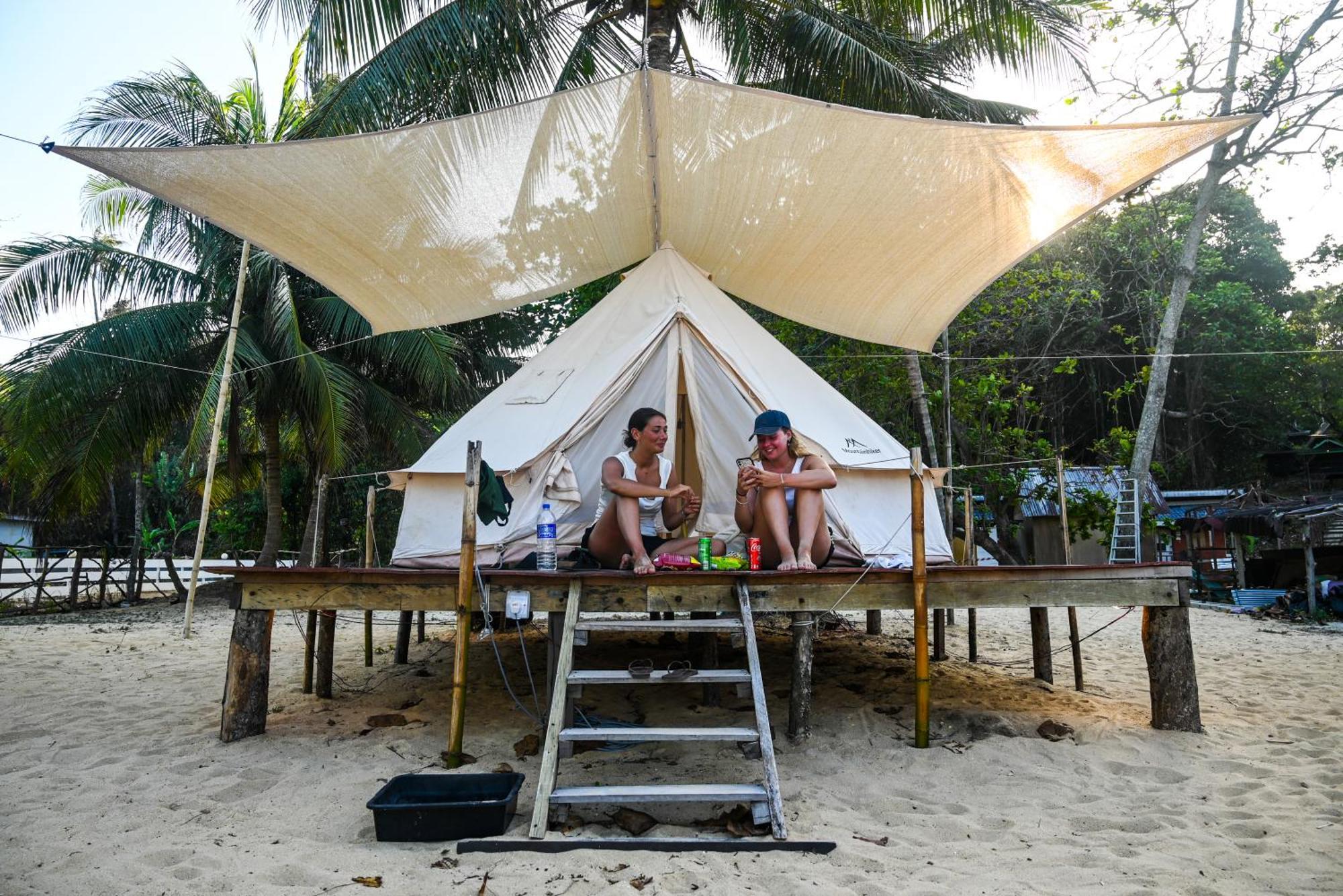 Long Beach Camp Pulau Perhentian Kecil Bagian luar foto
